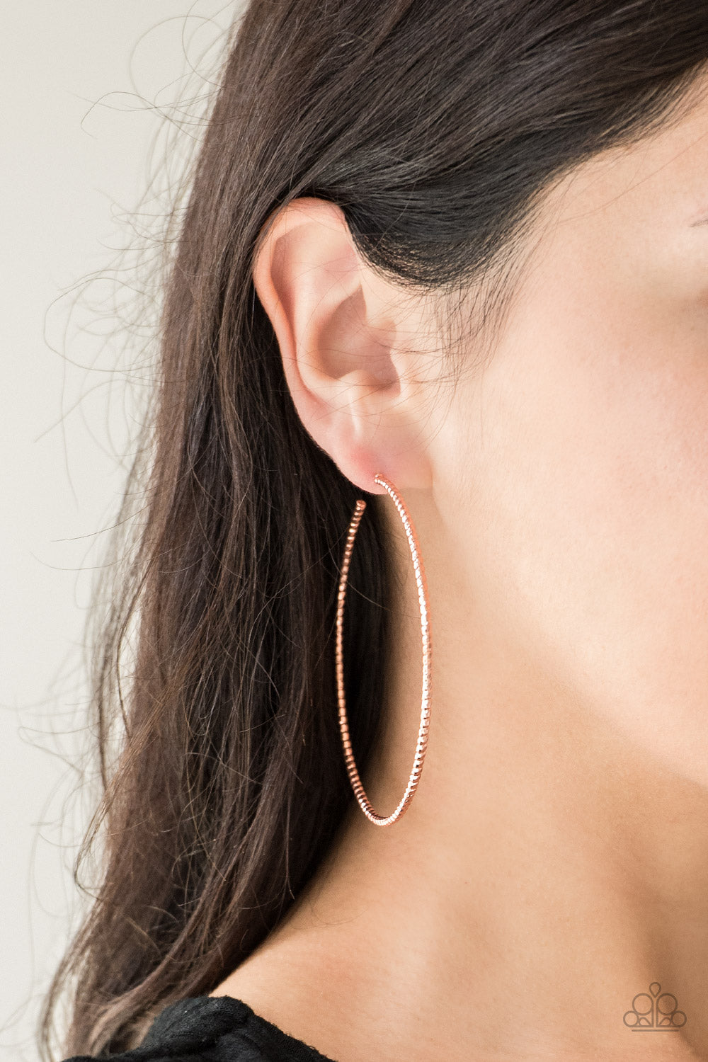 Paparazzi Hooked on Hoops Copper Earrings