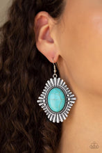 Load image into Gallery viewer, Paparazzi Easy as PIONEER Blue Earring
