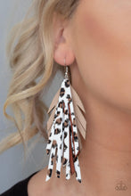 Load image into Gallery viewer, Paparazzi Untamable Red Cheetah Print Earrings
