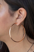 Load image into Gallery viewer, Paparazzi 5th Avenue Attitude Copper Earrings
