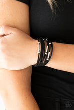 Load image into Gallery viewer, Paparazzi Back to BACKPACKER Black Bracelet
