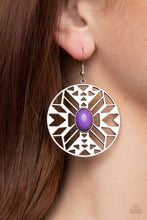 Load image into Gallery viewer, Paparazzi Southwest Walkabout Purple Earring
