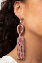 Load image into Gallery viewer, Paparazzi Tassels and Tiaras Pink Earrings
