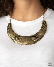 Load image into Gallery viewer, Paparazzi Geographic Goddess Brass Necklace
