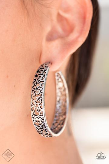 Paparazzi Garden for Two - Silver - Earrings - Trend Blend Fashion Fix Exclusive October 2021