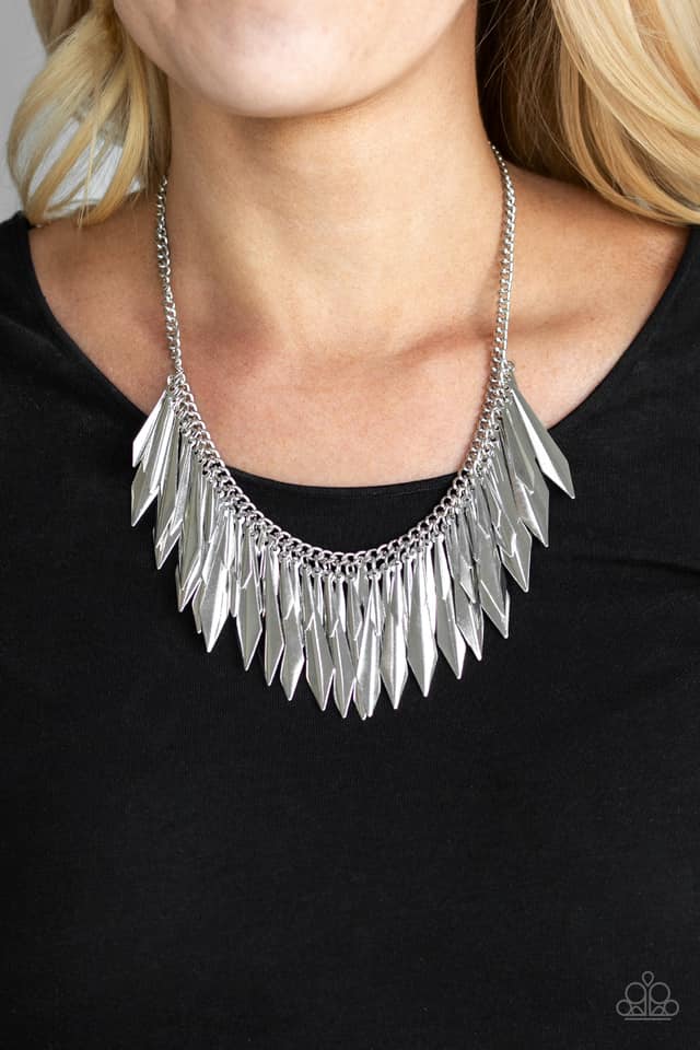 Paparazzi The Thrill-Seeker Silver Necklace