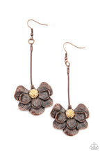 Load image into Gallery viewer, Paparazzi Oh SNAPDRAGONS! - Copper Earrings
