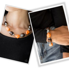 Load image into Gallery viewer, Paparazzi Earth Goddess Necklace/Gorgeously Grounded Bracelet - Orange Set
