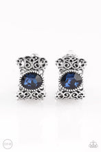 Load image into Gallery viewer, Paparazzi Glamorously Grand Duchess Blue Clip-On Earrings
