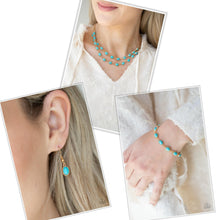 Load image into Gallery viewer, Paparazzi Sahara Safari Necklace/Desert Day Trip Bracelet - Blue Set
