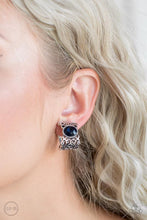 Load image into Gallery viewer, Paparazzi Glamorously Grand Duchess Blue Clip-On Earrings
