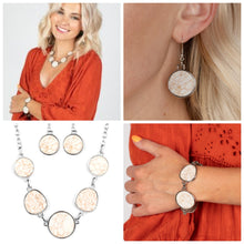 Load image into Gallery viewer, Paparazzi Santa Fe Flats White Necklace/Flat Out Frontier Bracelet
