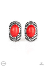 Load image into Gallery viewer, Paparazzi Bedrock Bombshell Red Clip On Earrings
