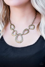 Load image into Gallery viewer, Paparazzi Very Cave-alier Brass Necklace
