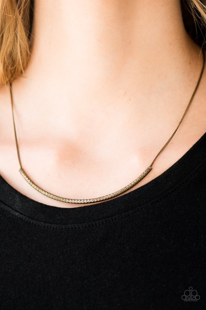 Paparazz Slaying the Shimmer Brass Necklace