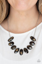 Load image into Gallery viewer, Paparazzi Elliptical Episode Black Necklace
