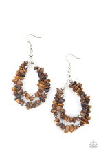 Load image into Gallery viewer, Paparazzi Canyon Rock Art Brown Earrings
