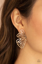 Load image into Gallery viewer, Paparazzi Butterfly Frills Gold Earrings
