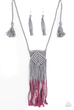 Load image into Gallery viewer, Paparazzi Look at MACRAME Now Purple Necklace
