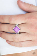 Load image into Gallery viewer, Paparazzi Stylishly Fair And Square -Purple Ring
