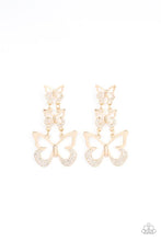 Load image into Gallery viewer, Paparazzi Flamboyant Flutter Gold Earrings
