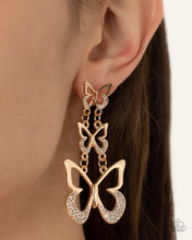 Load image into Gallery viewer, Paparazzi Flamboyant Flutter Gold Earrings
