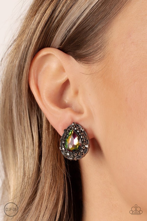 Paparazzi Haute Happy Hour Multi Earrings (CLIP-ON)