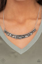 Load image into Gallery viewer, Paparazzi The Only SMOKE-SHOW in Town Silver Necklace (Magnificent Musings-April 2022)
