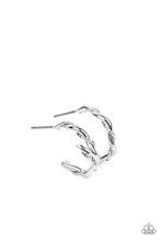 Load image into Gallery viewer, Paparazzi Irresistibly Intertwined Silver Earrings

