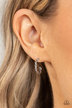Load image into Gallery viewer, Paparazzi Irresistibly Intertwined Silver Earrings
