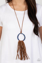 Load image into Gallery viewer, Paparazzi Namaste Mama Blue Necklace
