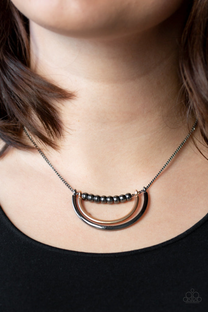 Paparazzi Artificial Arches - Black Necklace