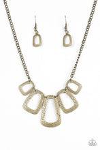 Load image into Gallery viewer, Paparazzi Nice Framework Brass Necklace
