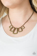 Load image into Gallery viewer, Paparazzi Nice Framework Brass Necklace
