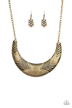 Load image into Gallery viewer, Paparazzi Geographic Goddess Brass Necklace
