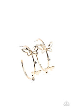 Load image into Gallery viewer, Paparazzi Full Out Flutter - Gold Earrings
