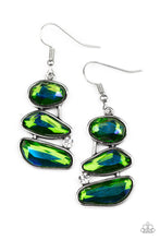 Load image into Gallery viewer, Paparazzi Gem Galaxy - Green Earring
