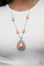 Load image into Gallery viewer, Paparazzi Magical Masquerade - Orange Necklace
