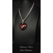 Load image into Gallery viewer, Paparazzi GLASSY- Hero Red Necklace (March 2023 Life of the Party)
