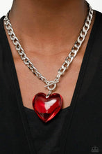 Load image into Gallery viewer, Paparazzi GLASSY- Hero Red Necklace (March 2023 Life of the Party)
