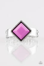 Load image into Gallery viewer, Paparazzi Stylishly Fair And Square -Purple Ring
