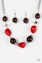 Load image into Gallery viewer, Paparazzi Earth Goddess Necklace/Gorgeously Grounded Bracelet - Red Set
