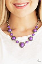 Load image into Gallery viewer, Paparazzi Voyager Vibes Purple Necklace
