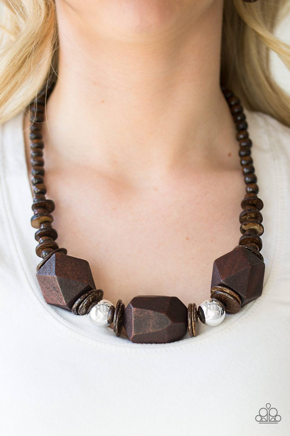 Paparazzi Costa Maya Majesty Brown Necklace