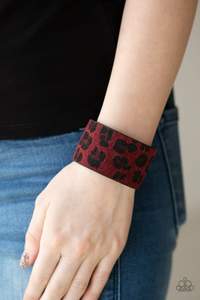 Paparazzi Cheetah Cabana Red Bracelet