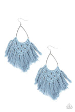 Load image into Gallery viewer, Paparazzi Oh MACRAME, Oh My Blue Earrings
