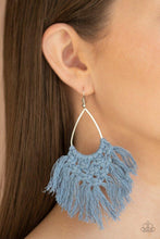 Load image into Gallery viewer, Paparazzi Oh MACRAME, Oh My Blue Earrings
