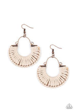 Load image into Gallery viewer, Paparazzi Threadbare Beauty - Copper - Earrings
