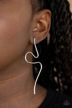 Load image into Gallery viewer, Paparazzi Heavy Metal Minimalist Silver Earrings (also available in gold)
