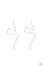 Load image into Gallery viewer, Paparazzi Heavy Metal Minimalist Silver Earrings (also available in gold)
